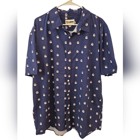 TIPSY ELVES REGAL EAGLE SHORT SLEEVE BUTTON UP SHIRT. SIZE XXL. - Picture 1 of 7